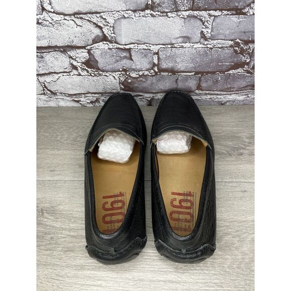 1901 Black Leather Penny Loafers Slip On Driving Shoes Men’s Sz 13M US/46EU - Picture 5 of 16